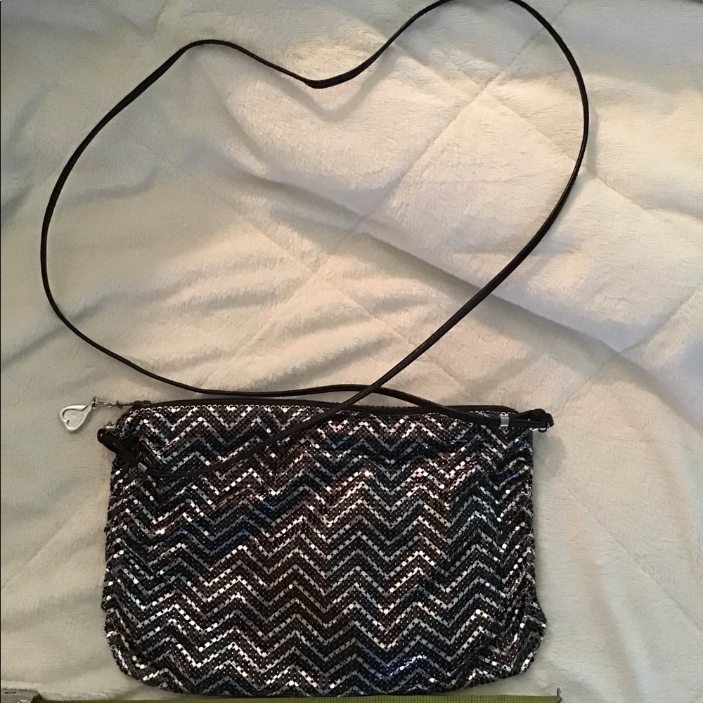 Whiting and Davis evening bag black/silver;Vintage
